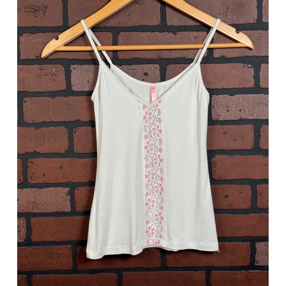 Underglam Floral Lace Embroidered Baby Doll Camisole V-Neck Tank Top Women's P/S
